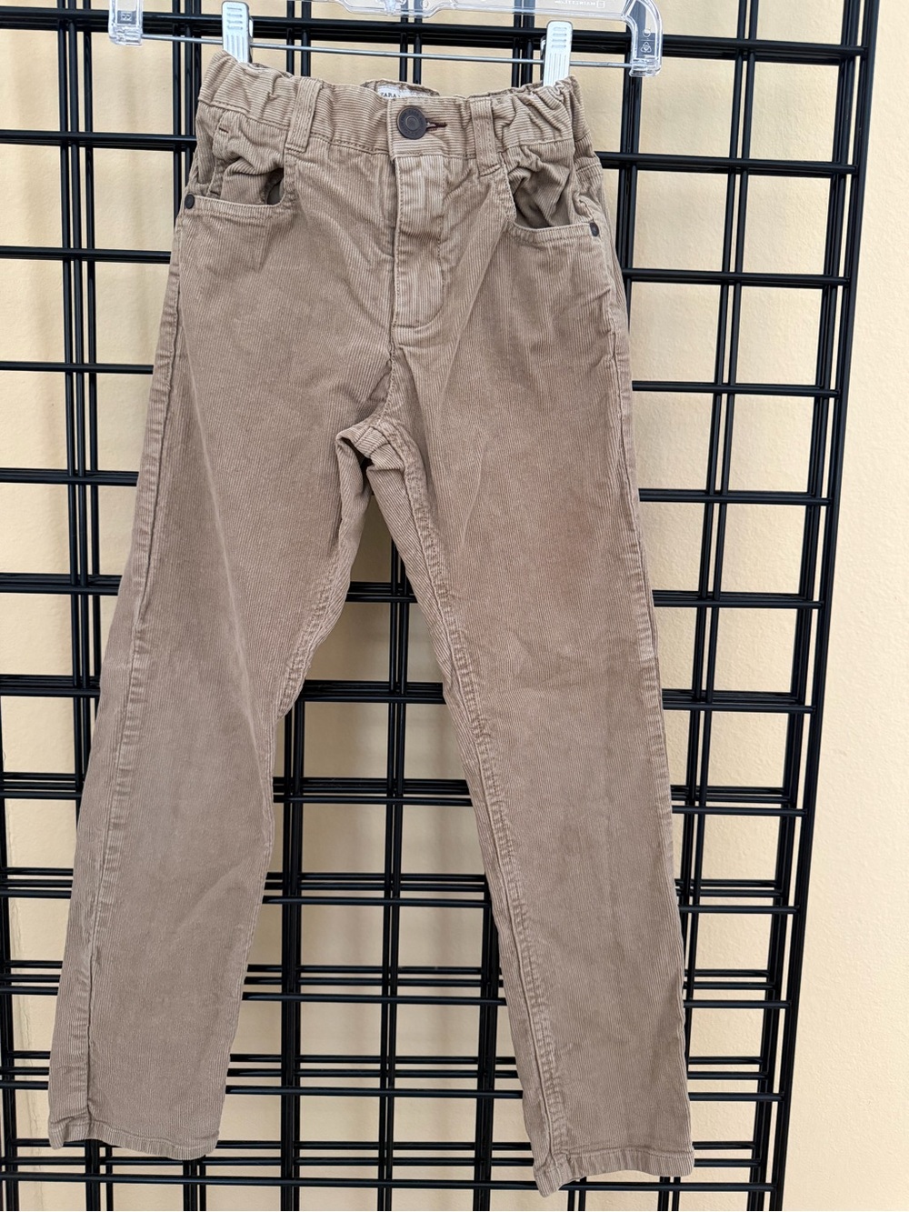 Zara Kids Corduroy Pants in Taupe Brown